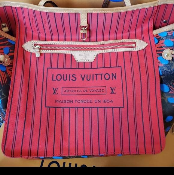 Louis Vuitton Neverfull MM Jungle dots limited Edition with pouch - Picture 6 of 17